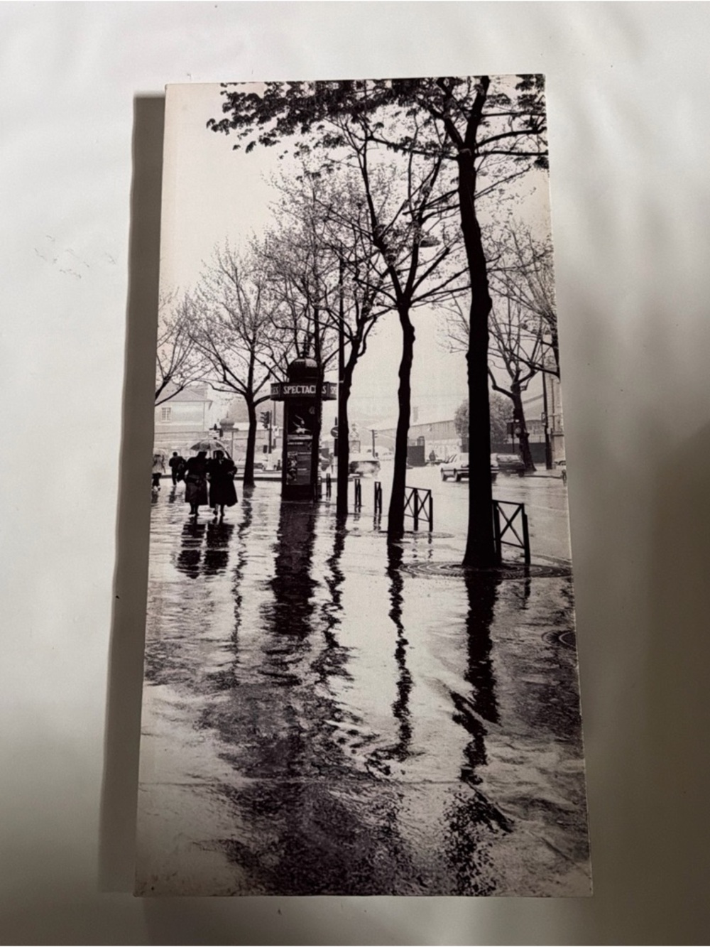 Black & White Rainy Street Canvas Wall Art